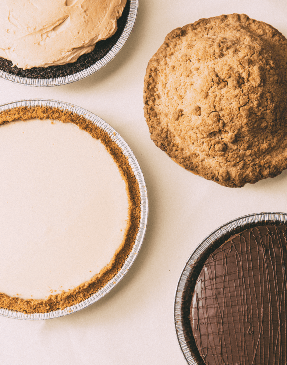 joes whoe pies overhead shot